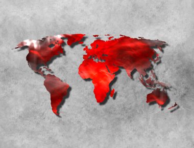 Dünya Haritası arka plan doku ile