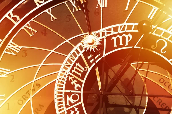 Vecchio orologio astronomico a Praga, Repubblica Ceca — Foto Stock