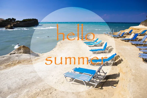 Hello summer 2018 sign — Stock Photo, Image