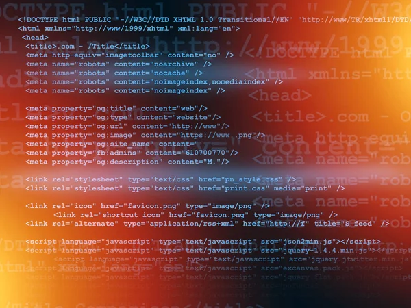 Source code programming concept — Stock Photo, Image