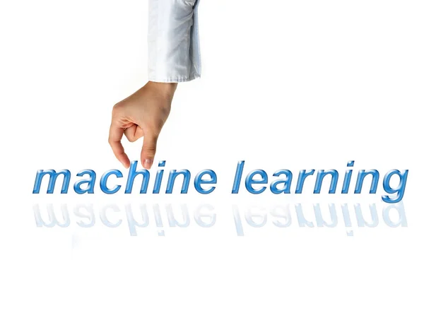 Concept d'apprentissage automatique pour améliorer l'intelligence artificielle — Photo