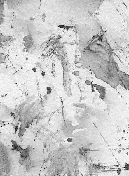Abstracto acuarela arte pintado a mano de fondo, salpicaduras con salpicaduras, manchas, tinta, color gris — Foto de Stock