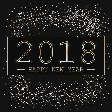 Mutlu Noeller ve mutlu yeni yıl tatil vektör çizim. Parlak kompozisyon ile parıldıyor. Eps10