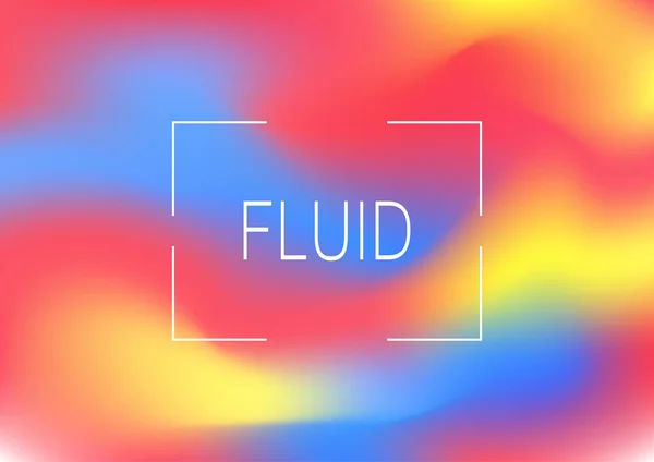 Fundo de cores fluidas. Formas holográficas coloridas brilhantes. Eps10 ilustração vetorial . — Vetor de Stock