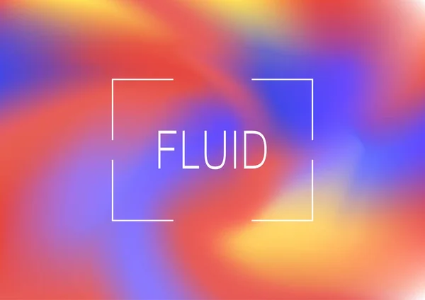 Fondo de colores fluidos. Formas holográficas brillantes y coloridas. Ilustración vectorial Eps10 . — Vector de stock