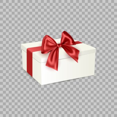 kurdele ile beyaz hediye kutusu