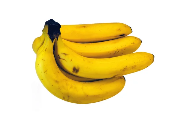 Ein Bündel Bananen Isoliert Auf Weißem Hintergrund — Stockfoto