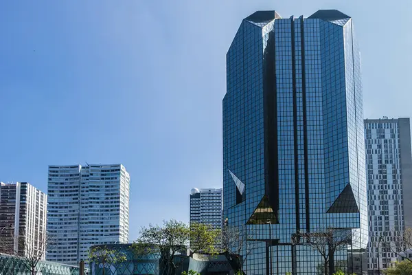 Paris Fransa Nisan 2017 Seine Sol Yakasında Grenelle Sahildeki Modern — Stok fotoğraf