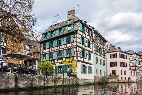 Strasbourg France October 2017 Nice Houses Petite France Little France — Stock Photo, Image