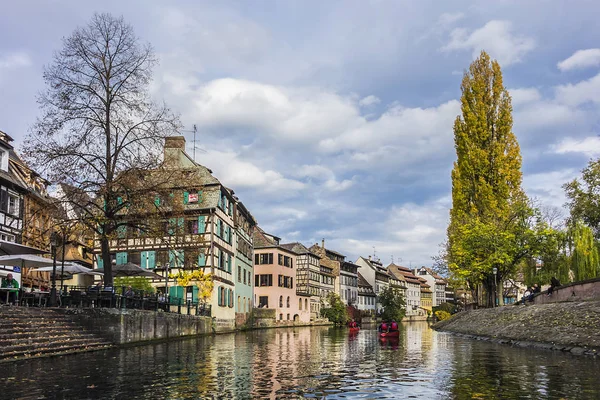 Strasbourg France October 2017 Nice Houses Petite France Little France — Stock Photo, Image