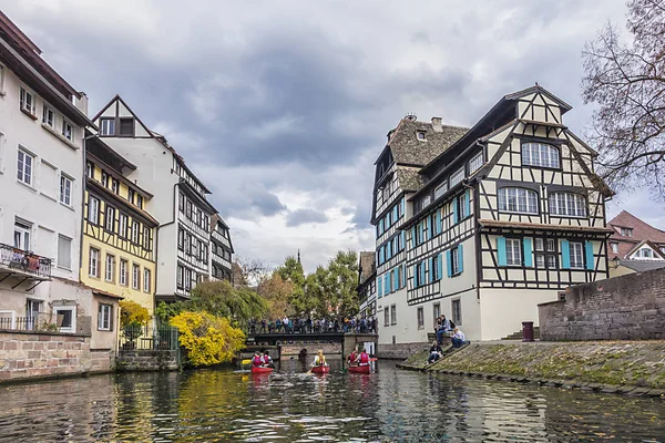 Strasbourg France October 2017 Nice Houses Petite France Little France — Stock Photo, Image