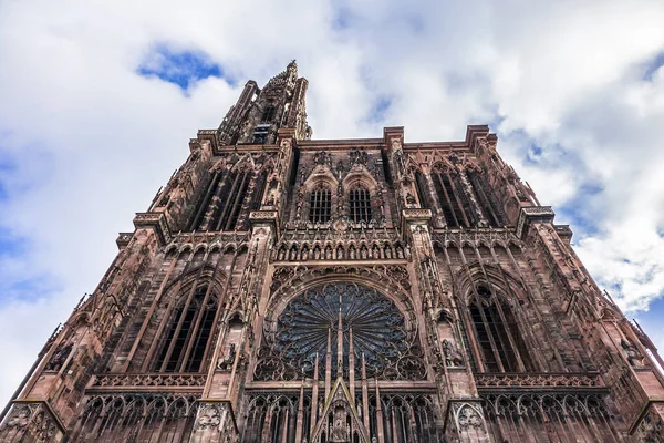 Страсбурзький Собор Собор Богоматері Страсбурзі Або Cathedrale Нотр Дам Страсбурзький — стокове фото