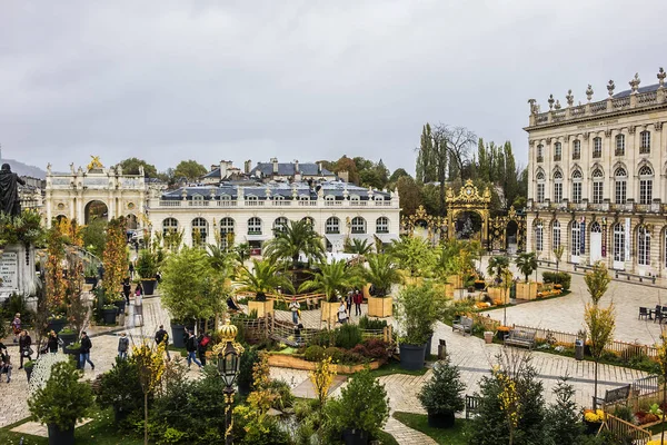 Nancy Fransa Ekim 2017 Yer Stanislas Xviii Yüzyıl Mimarisi Ile — Stok fotoğraf