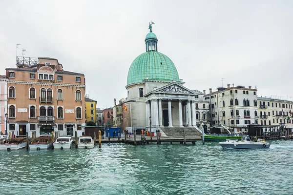 Venecia Italia Enero 2018 Vista Iglesia San Simeone Piccolo San — Foto de Stock