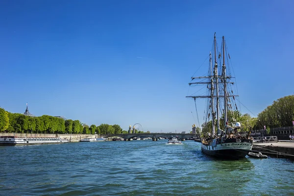 Paris Franciaország 2017 Április Régi Vitorlás Hajó Boudense Fecamp Párizsi — Stock Fotó
