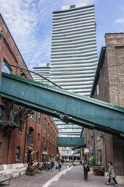 Toronto Canadá Agosto 2017 Distrito Destilería Antigua Destilería Gooderham Worts — Foto de Stock