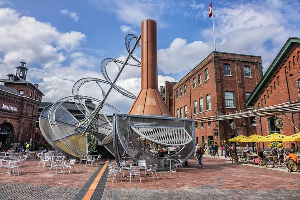 Toronto Canada August 2017 Distillery District Former Gooderham Worts Distillery — Stock Photo, Image