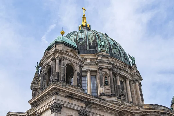Detalhes Arquitetônicos Catedral Berlim Berliner Dom Famoso Marco Ilha Dos — Fotografia de Stock