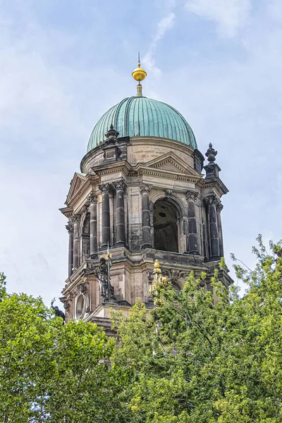 Detalhes Arquitetônicos Catedral Berlim Berliner Dom Famoso Marco Ilha Dos — Fotografia de Stock