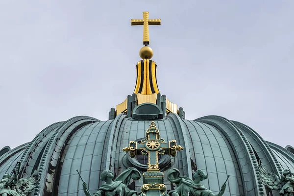Architektonische Details Des Berliner Doms Berühmtes Denkmal Auf Der Museumsinsel — Stockfoto