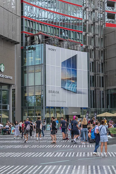 Berlin Germany August 2019 Sony Center 2000 Sony Sponsored Complex — Stock Photo, Image