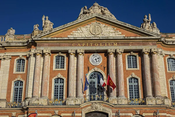 Toulouse Francia Octubre 2019 Ayuntamiento Capitolio Toulouse Estilo Neoclásico Toulouse — Foto de Stock