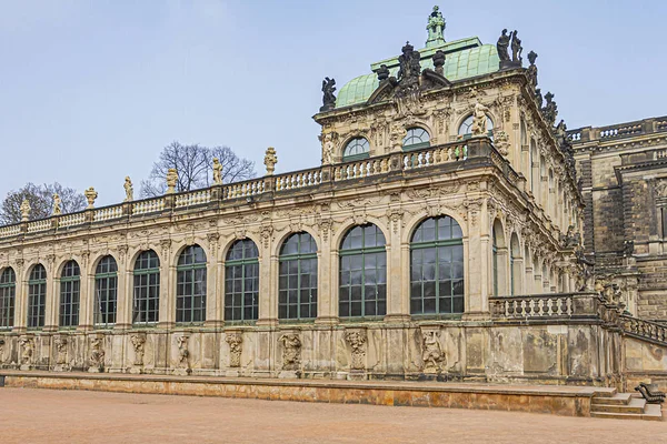 Detalhes Arquitetônicos Palácio Zwinger Palácio Real Século Xvii Dresden Alemanha — Fotografia de Stock