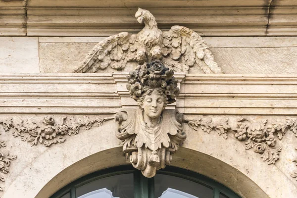 Szczegóły Architektoniczne Pałacu Zwingera Pałac Królewski Xvii Dreźnie Niemcy Dziś — Zdjęcie stockowe