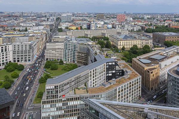 Berlino Germania Giugno 2014 Veduta Aerea Dello Skyline Berlino — Foto Stock