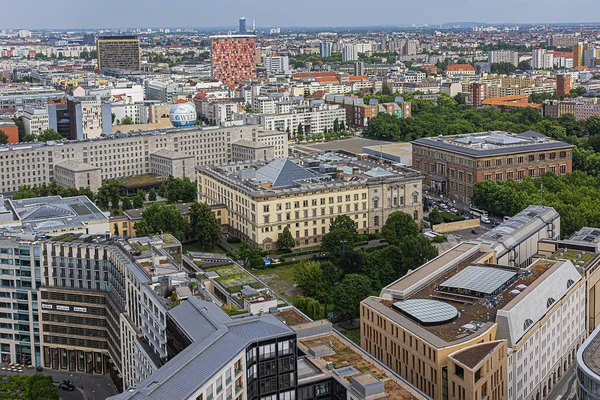 德国柏林 2014年6月16日 柏林天际线的空中景观 — 图库照片