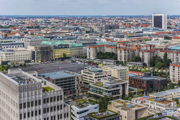 Berlin Tyskland Juni 2014 Luftfoto Berlins Skyline - Stock-foto