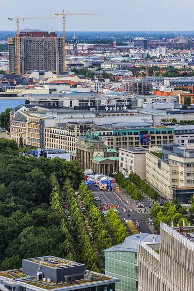 Berlin Deutschland Juni 2014 Luftaufnahme Der Berliner Skyline — Stockfoto