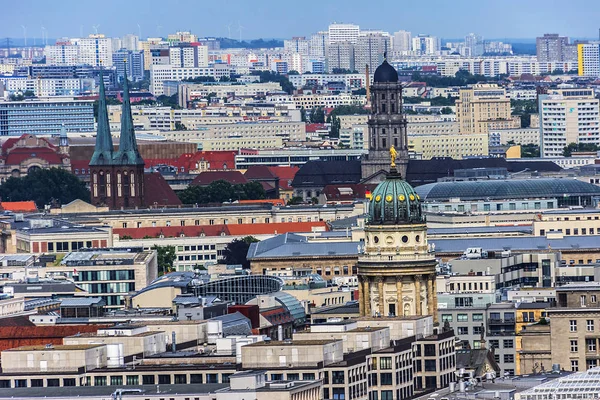 Berlin Deutschland Juni 2014 Luftaufnahme Der Berliner Skyline — Stockfoto