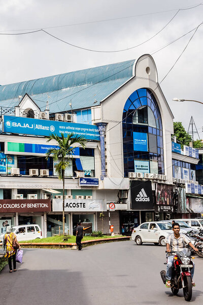 PANJIM, GOA, INDIA - SEPTEMBER 30, 2013: Street views in the capital of the Goa. Panjim (Panaji) - capital of Indian state of Goa and Goa's largest city. 