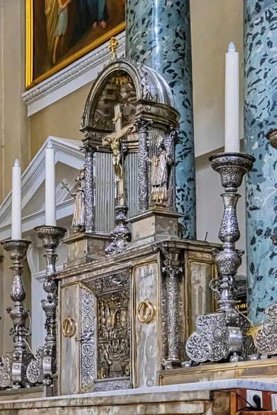 Vilnio Lituania Luglio 2019 Interno Della Cattedrale Neoclassica Vilnius Basilica — Foto Stock