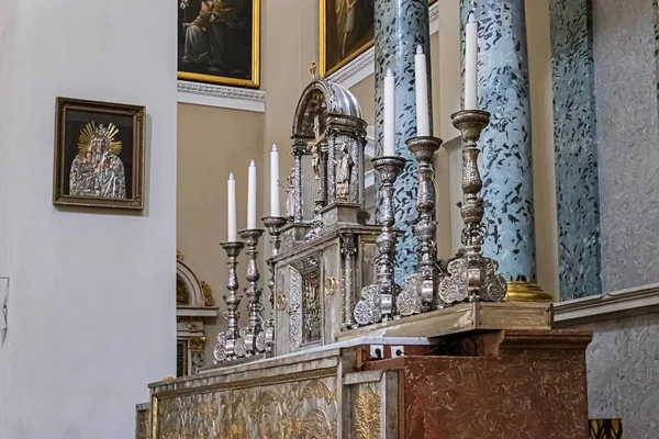 Vilnius Lituania Julio 2019 Interior Catedral Neoclásica Vilna Basílica San — Foto de Stock