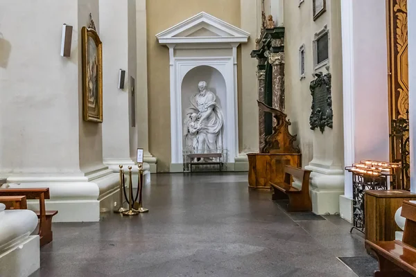 Vilnius Lituania Julio 2019 Interior Catedral Neoclásica Vilna Basílica San — Foto de Stock