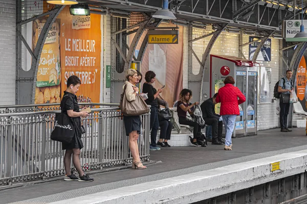 Párizs Franciaország Június 2018 Interior Motte Picquet Grenelle Station Paris — Stock Fotó