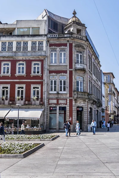 Braga Portugal Abril 2017 Vista Calle Centro Histórico Braga Braga — Foto de Stock