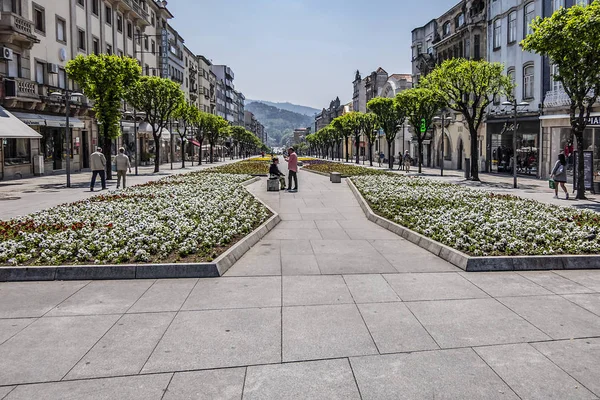 Braga Portugal Abril 2017 Vista Calle Centro Histórico Braga Braga — Foto de Stock