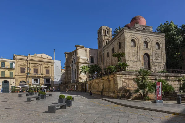 Palermo Szicília Olaszország 2018 Szeptember Palermo Városkép Történelmi Óvárosban — Stock Fotó