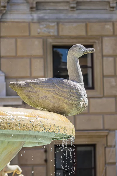 Monumentalna Fontanna Pretoriańska Palermo Fontana Pretoria 1574 Centrum Piazza Pretoria — Zdjęcie stockowe