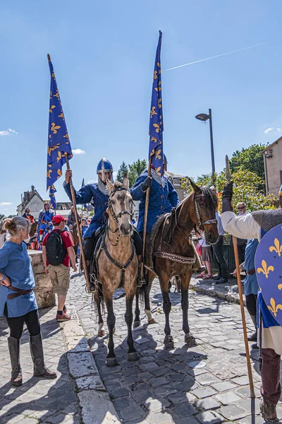 Chartres França Junho 2019 Chartres 1254 Festival Medieval Que Acontece — Fotografia de Stock