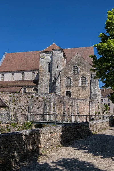 View Chartres Church Saint Andrew Collegiale Saint Andre Xii Century — Stock Photo, Image