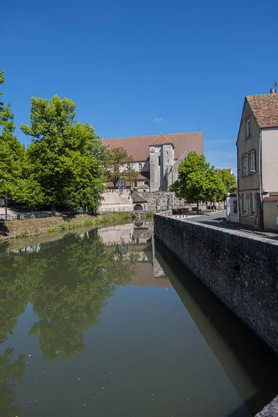 Saint Andrew Chartres Kilisesi Collegiale Saint Andre Xii Yüzyıl Eski — Stok fotoğraf