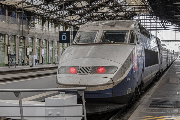 París Francia Mayo 2019 Tren Francés Alta Velocidad París Gare — Foto de Stock