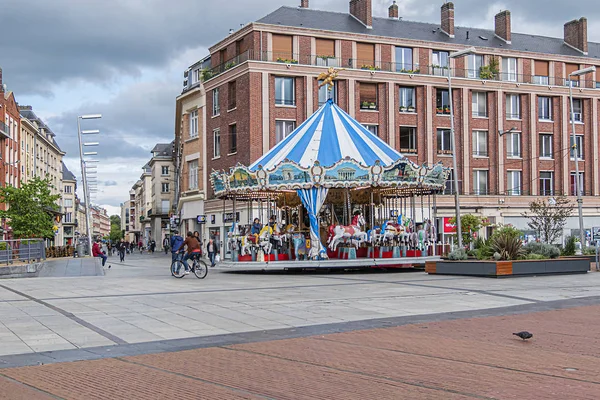 Amiens Francie Května 2019 Radniční Náměstí Place Hotel Ville Francouzském — Stock fotografie