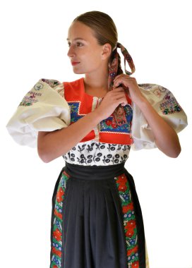 Slovakça folklor. Slovakça folklor kız.
