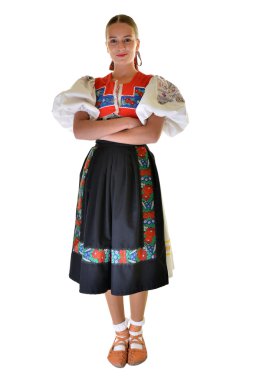 Slovakça folklor. Slovakça folklor kız.