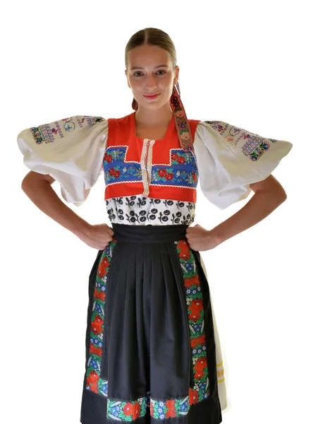 Slowaakse Folklore Slovaakse Folklore Meisje — Stockfoto